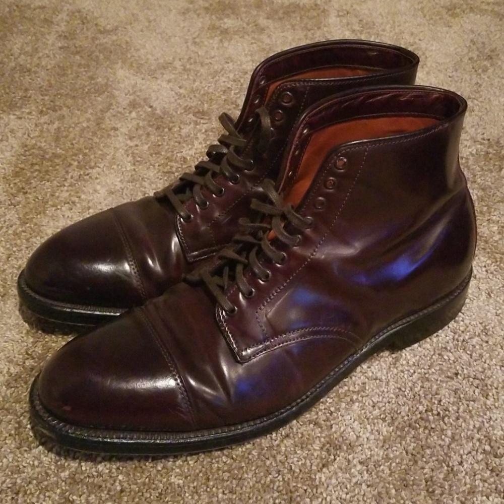 Alden 4060 Cap Toe Boot Color 8 Shell Cordovan